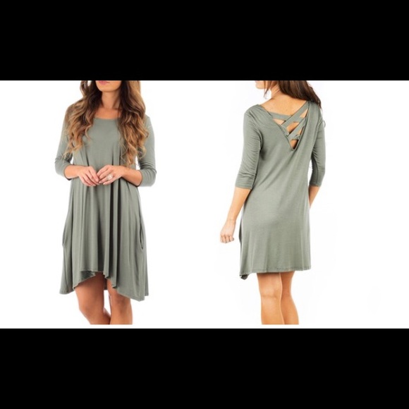 Cross-Back Dress (0A) - Picture 2 of 5